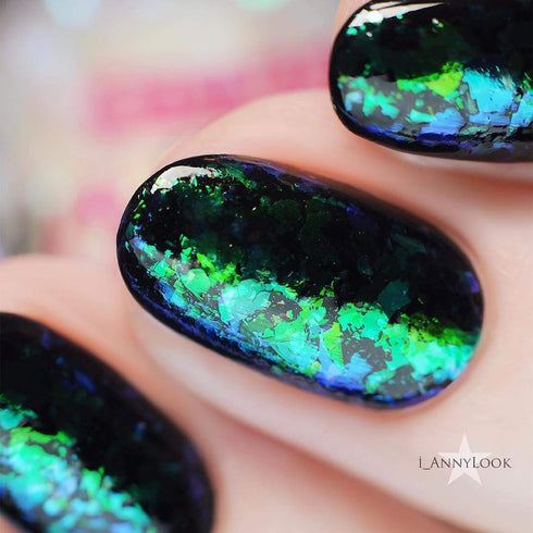 Whats Up Nails - Mermaid Flakies Nail Art
