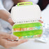 SWETRACE Portable Slot Weekly Pill Organizer Box Rotated Vitamin Medicine Case for Travel and Home Use Green Compact