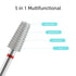 Mini 5 in 1 Nail Drill Bit, 10mm Tapered Drill Bits for Nails, Professional Safety Carbide Nail Bits