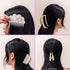 INH Hair Claw Clips & Wide Tooth Comb Set, 3 pc Aesthetic Iridescent Hair Accessories