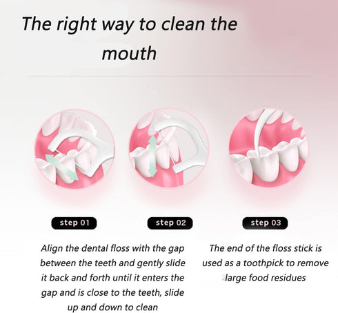 Flosser Dispenser Dental Floss Case, Travel Floss Professional Toothpicks with Travel Case for Teeth Cleaning