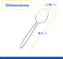 Plasticpro Disposable Clear Plastic Tea Spoons, Heavyweight Box of 200 Count