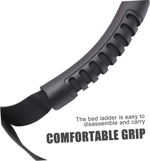 HAKIDZEL Elder Pull Up Strap Adjustable Bed Ladder for Seniors Non Slip Grip Lightweight Physiotherapy Aid for Disabled
