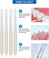 Interdental Brush, 80pcs Disposable Toothpick Dental Flossing Tools, Oral Hygiene Flosser Tooth Cleaning Head (White