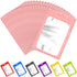 100 Resealable Mylar Bags with Clear Window, Smell Proof Foil Pouch Zip Bags for Food Storage, Pink, 3.14x5.11