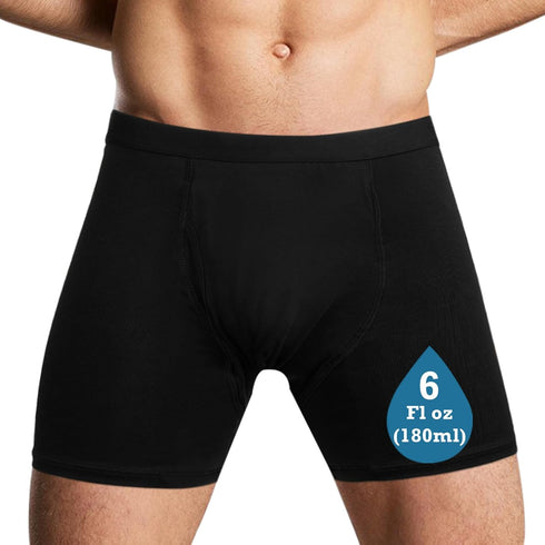 LFDAVP Reusable Incontinence Underwear for Men, Washable Boxer Briefs Protection, Leak Proof Adult