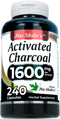 FITO MEDIC'S Lab Activated Charcoal Pills, 1600 mg per Serving, 240 Caps for Ultra High Absorption
