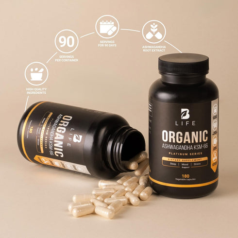 Vegan Pure Organic Ashwagandha Powder KSM-66 Extract