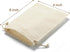 Muslin Drawstring Cotton Bags - 50 Pcs, 4x6 Inch - Organic Fabric Sachets for DIY Craft, Party, Wedding & Home Storage