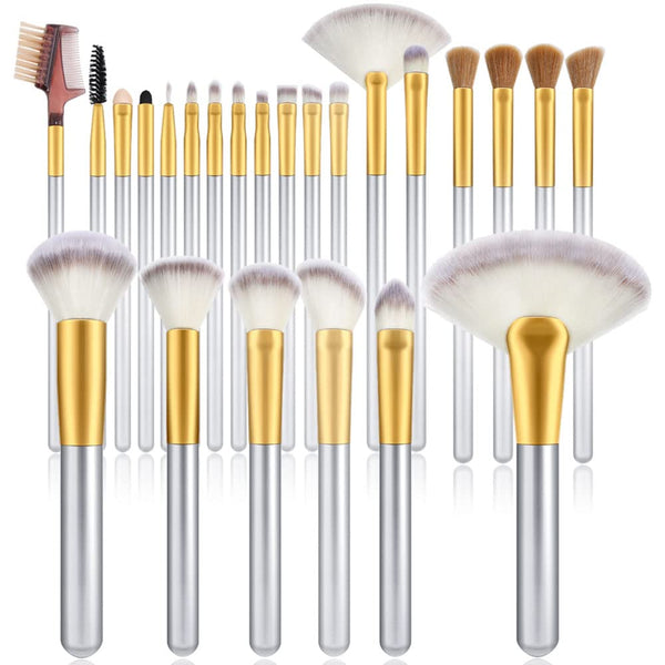 VANDER 24pcs Premium Makeup Brush Set, Cosmetic Brushes for Foundation, Blending, Blush, Cruelty-Free (Cosmetic bag not