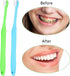 WLLHYF 2 Pieces Tuft Toothbrush Small Head End Tapered Interdental Interspace Nursing Soft Tiny Toothbrush Orthodontic