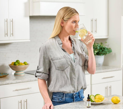 Pure Inventions Antioxidant Vitamin C + Electrolytes, Lemon Lime Water Infusion Drops, No Sugar or Calories, 12 Servings