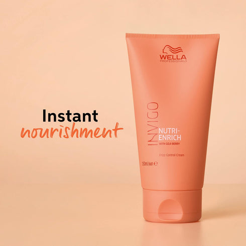 Wella Professionals Invigo Nutri-Enrich Frizz Control Cream, Deeply Nourishing for Dry & Damaged Hair, 5.07 oz