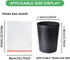 Magesh 1.2 1-1.3 5 60 Count Gallon Small Trash Bags Drawstring - White Mini Garbage Bags (Fit Gallon) Liter Unscented