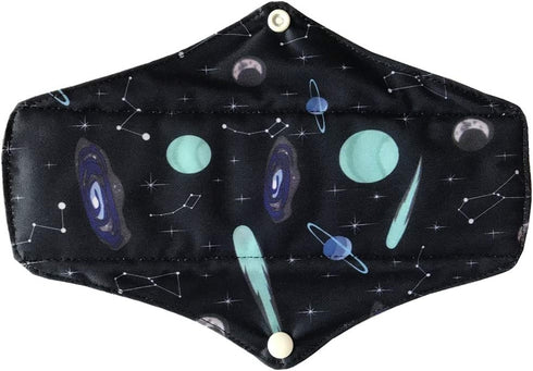 Sigzagor 5 10 Inch (25.4cm) MUMBABY Pieces Regular Charcoal Bamboo Mama Cloth/Menstrual Pads/Reusable Sanitary Pads