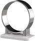 Hair Dryer Holder, Bathroom Cabinet Door Blow Dryer Stand, Wall Mount Holders, Extra Large Rim, Silvery
