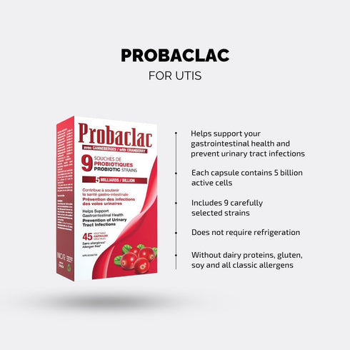 Immune 45 Womens Probiotic with Cranberry, Multi-Strain Supplement for Digestive Balance, Urinary Tract Health