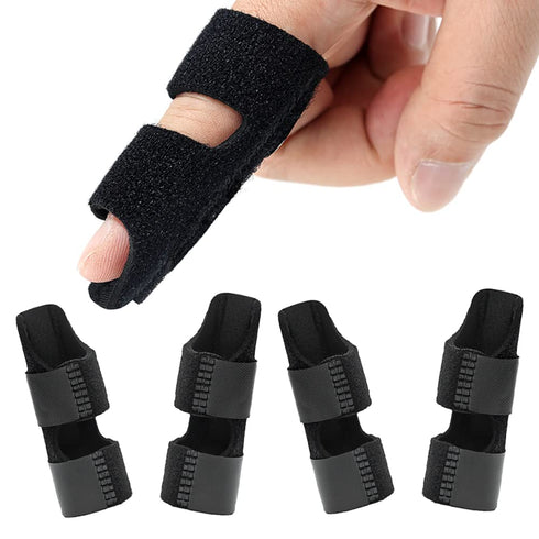 4 Pcs Trigger Finger Splints/Brace for Knuckle Immobilization, Pain Relief for Index, Middle, Ring Fingers