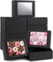 15 PCs Kraft Boxes with Window, 7.3x5.3x2.5 Inch Small Treat Cookie Bakery Boxes for Gift Giving, Dessert Boxes