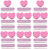 Ipetboom Nail Buffer Heart Shape, 20 Sets Nail File Strips & Mini Buffer Kit for DIY Nail Care
