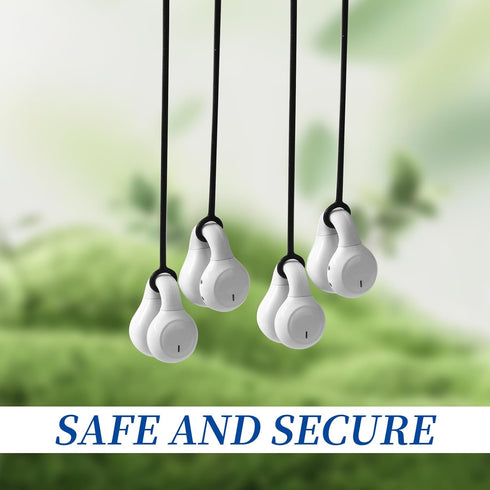 2 Pieces Flexible Silicone Earplugs Connector Cord, Safety Lanyard for Earplugs with Removable Tips