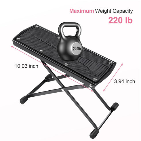 Subay Adjustable Pedicure Foot Rest, 6 Heights Foldable Non-Slip Stand for Easy At Home Pedicures, No More Bending