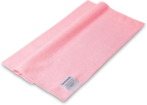 Boardwalk 2164040 16 in. x 16 in. Microfiber Cleaning Cloths - Pink (24 Pack)