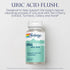 Solaray Total Cleanse Uric Acid Supplement - Joint Health with Tart Cherry Extract, 30 Serv, 60 VegCaps