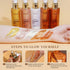 Liyalan Shimmer Body Oil, Bronze Gold 5 Color Highlighter Illuminator, Glitter Liquid Tanning (3.38 Fl Oz/03)