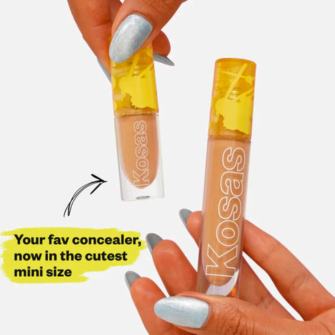 Kosas Mini Revealer Concealer - Medium Coverage Makeup for Dark Circles and Blemishes (Tone 04)