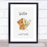 The Card Zoo New Baby Birth Details Christening Nursery Bear Initial V Keepsake Gift Print