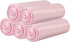 5 Rolls Small Trash Bags, 100 Counts Durable 4 Gallon Garbage Bags for Bathroom Kitchen Office, Pink Liners