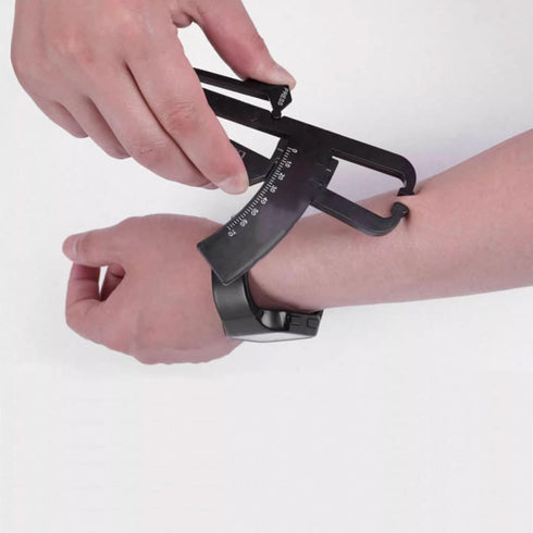 Body Fat Caliper, Skinfold Caliper Body Fat Tester Made of Black Plastic