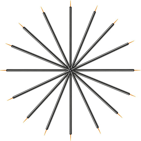 JASSINS 100 Pack Disposable Eyeliner Brush, Eye Liner Applicator Cosmetic Eye Wands Makeup Tool