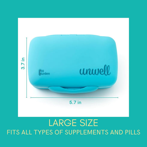 Stylish Pink Silicone Pill Organizer - Large Size for Vitamins & Supplements