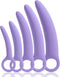Qaveuny 5 Pack Silicone Pelvic Floor Muscle Dilator Trainer Set,Pelvic Wand Massager for