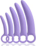 Qaveuny 5 Pack Silicone Pelvic Floor Muscle Dilator Trainer Set,Pelvic Wand Massager for
