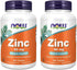 Now Foods Zinc, 50 mg, 250 Count, (2 Pack)