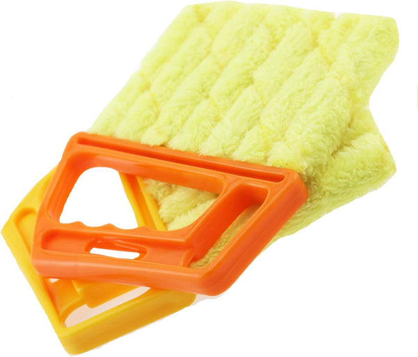 2 Pcs Washable Blind Cleaner Tool - Mini Window Dusting Cleaner Brush for Venetian Blinds and Air Conditioner Duster