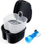 Black Denture Soaking Container, Waterproof Cleaning Case for Partial Denture, Retainer, with Strainer and Lid