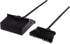 Set 36" 2-Piece Commercial Carlisle FoodService Products Duo-Pan Lobby Broom and Dustpan Upright Broom with Handle