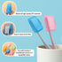 Trinkrittey 5 Pcs Toothbrush Covers Portable Toothbrush Head Protector Case Brush Pod Case Protective Plastic Clip