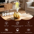 Harindiver 300ml 3H 6H 7 Essential Oil Diffuser for Home Bedroom, Aromatherapy Oil Diffuser with Timer, Color Light
