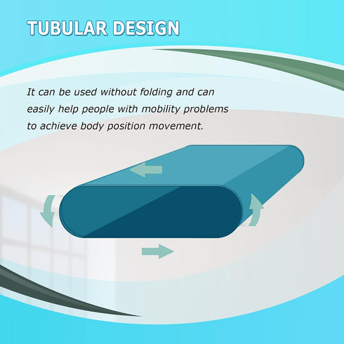 Tubular Slide Sheet for Patient Transfer, Sliding Draw Sheets to Assist Moving Elderly - for Cars, Vehicles, Wheelchairs and Bed - Hospitals & Home Care (Lake Blue,28"x47"(72x120cm))