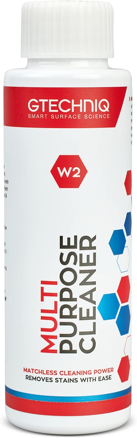 Gtechniq W2 Multi-Purpose Cleaner for Cars, 3.38 fl oz | Effectively Removes