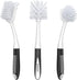 SetSail Dish Brush Set of 3, Includes Bottle Brush and Deep Cleaning Handle Brush for Kitchen Sink and Dishes