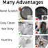 Non-Scratch Wire Cleaning Dishwash Dishcloth, Kitchen Washcloths for Washing Dishes, 10PCS, Silver