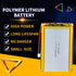 3.7V 5X 6500mAh 106090 Lithium Polymer Ion Rechargeable Lipo Battery with PH 2.0mm Connector