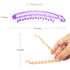 RC ROCHE ORNAMENT 6 Pcs Women's Super Secure Grip Claw Ponytail Maker Holder Hair Clips, Medium Transparent Multicolor