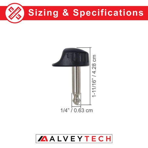 AlveyTech Stereo Plug Style Key with Round Knob Head for Pride & Go-Go Scooter, Replacement for Mobility Scooters